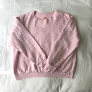 Hanes Light Pink Crewneck Sweatshirt